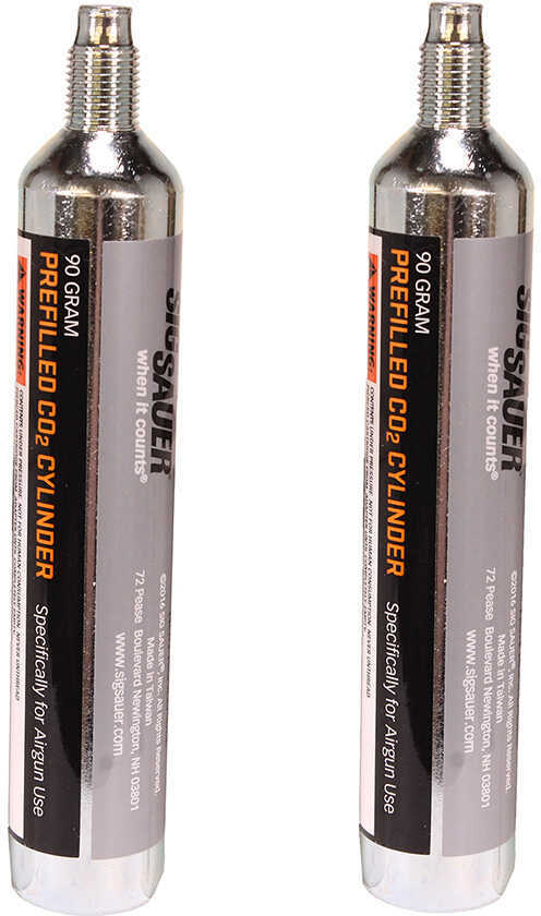 Sig Airguns Advanced Sport Pellet Replacement 2-Pack Of 90 Gram Co2 Cylinders