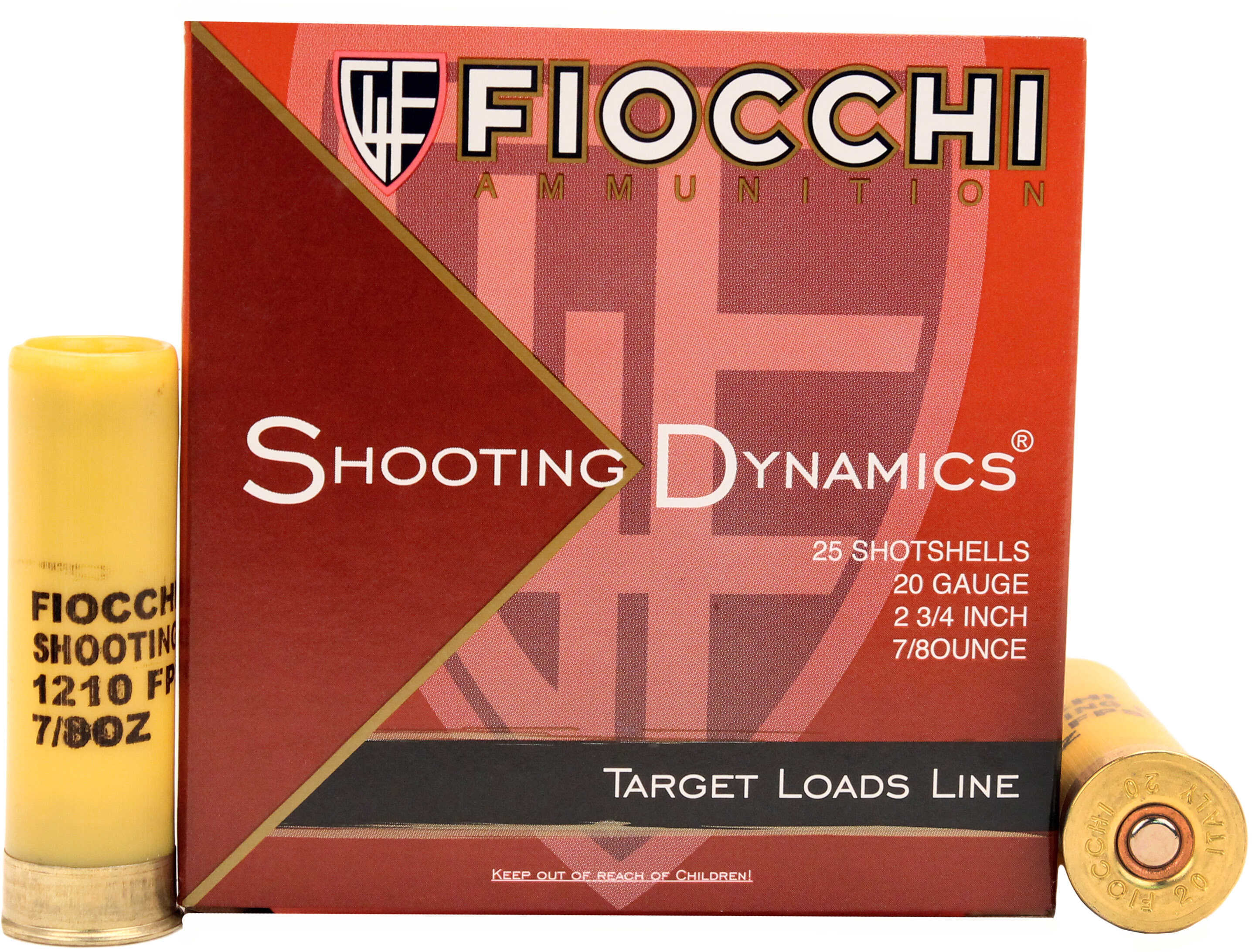 Fiocchi Shooting Dynamics Shotgun Loads 20 ga. 2.75 in. 7/8 oz. 1210 FPS 7.5 Shot 25 rd. Model: 20SD75