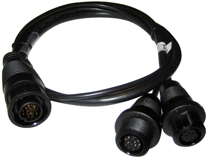 Humminbird 14-M-SIDB-Y Mega Side Imaging and Dual Beam Splitter Cable - 14 Pin