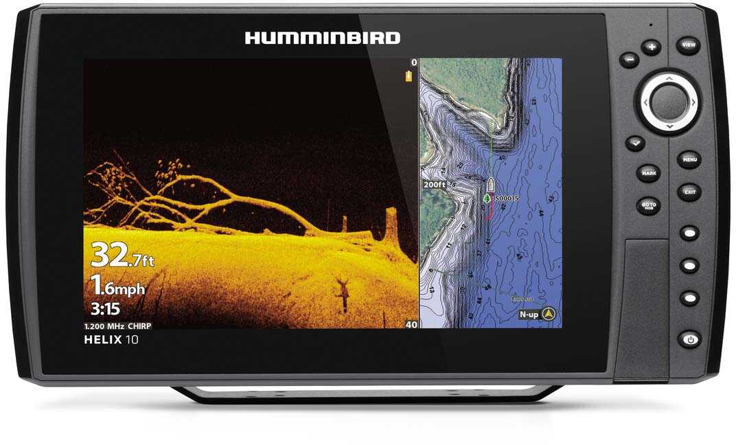Humminbird HELIX; 10 CHIRP MEGA DI Fishfinder/GPS Combo G3N w/Transom Mount Transducer