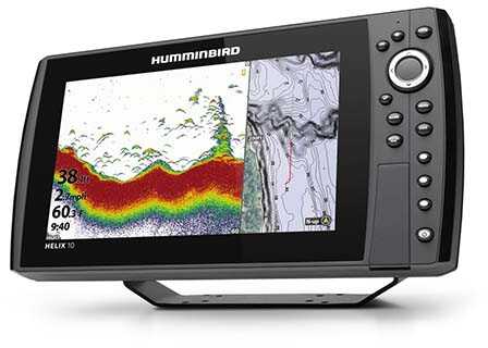 Humminbird HELIX; 10 CHIRP MEGA SI Fishfinder/GPS Combo G3N w/Transom Mount Transducer