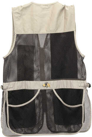BG Shooting Vest Trapper Creek 2X-Large RH Sand/Black Mesh