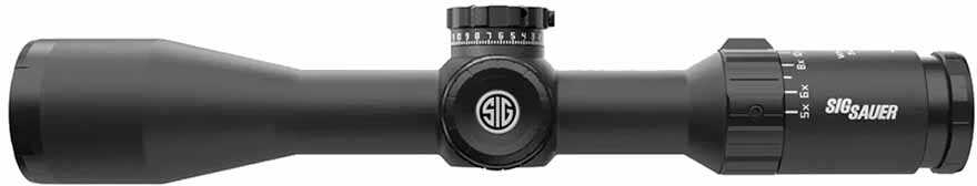 Sig Sauer Electro-Optics SOW53017 Whiskey5 3-15x 44mm Obj 34.10-6.80 ft @ 100 yds FOV 30mm Tube Black Finish Illuminated