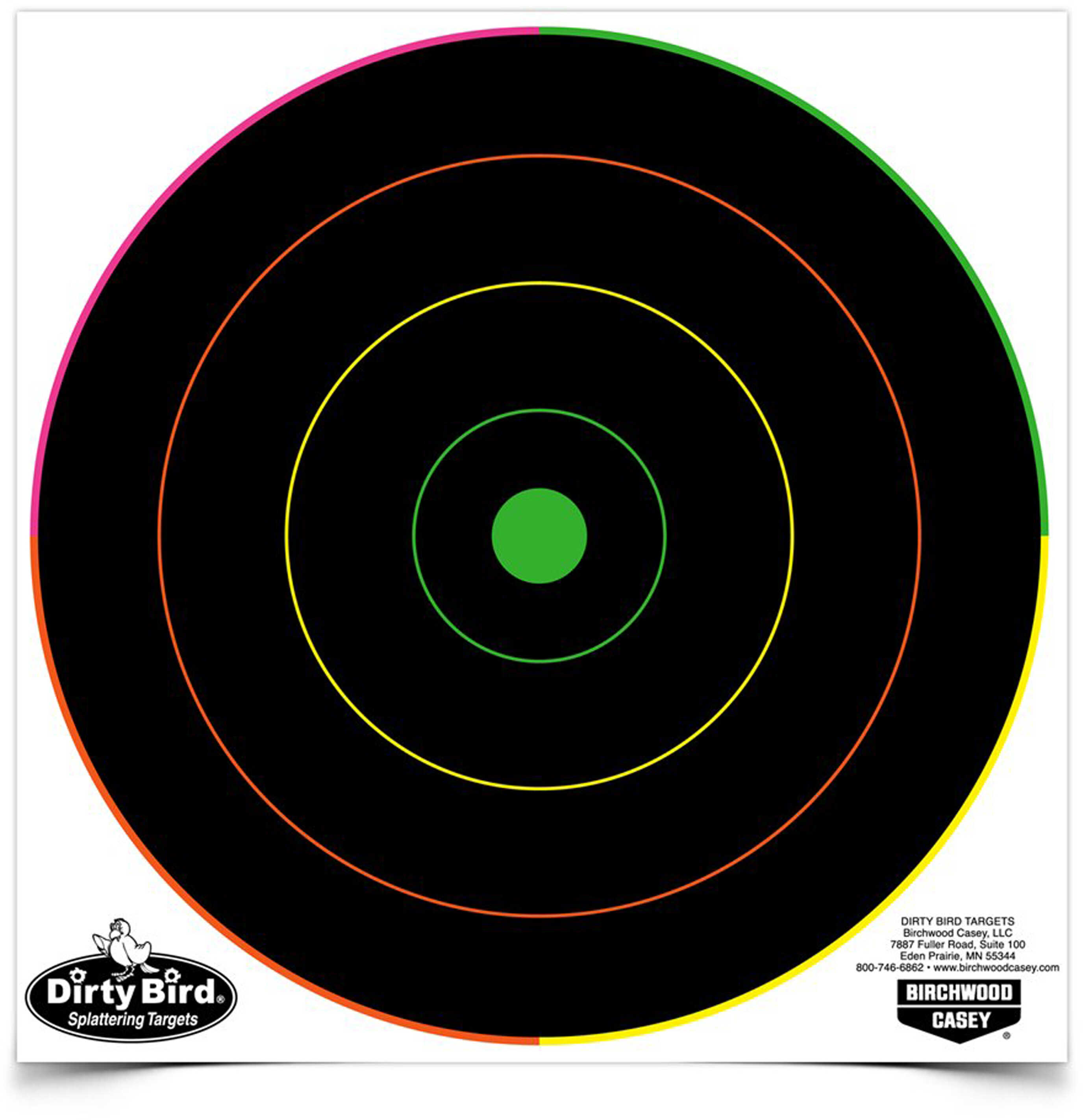 BC DRTY BIRD 8" RND TGT MULTI COLOR