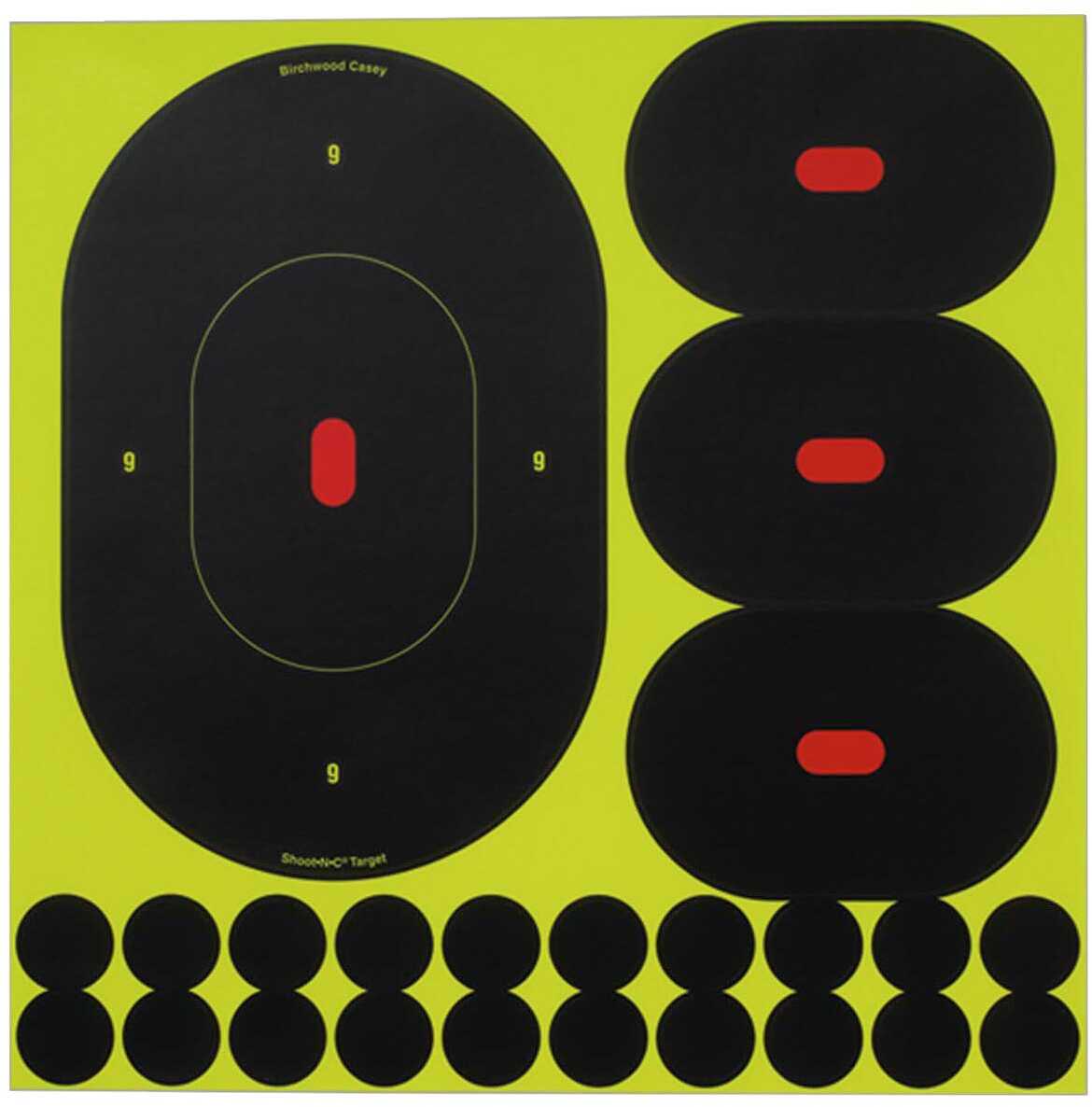 Birchwood Casey Shoot-N-C - 9" And 4" Target/Packs