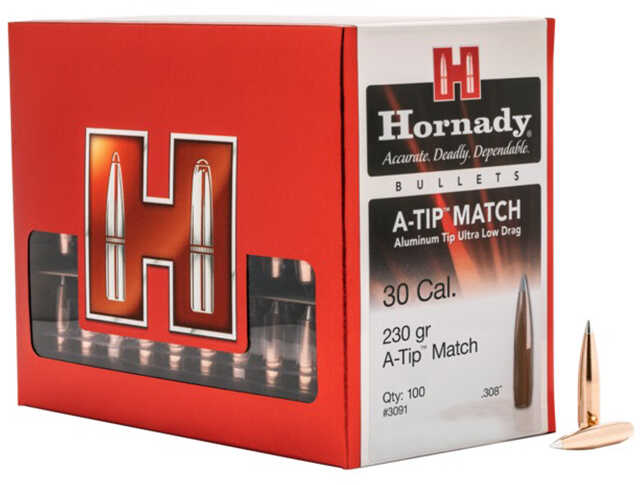 Hornady Bullets 30 Cal .308 230Gr A-Tip 100CT