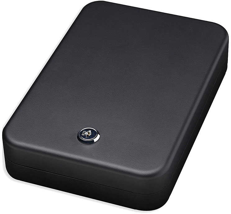 Bulldog Personal Vault with Key Lock Black 9x6.5x2 in. Model: BD1121