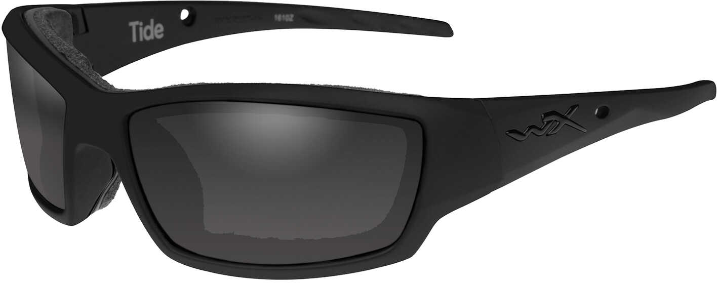 Wiley X Tide Black Ops Sunglasses - Smoke Grey Lens Matte Frame