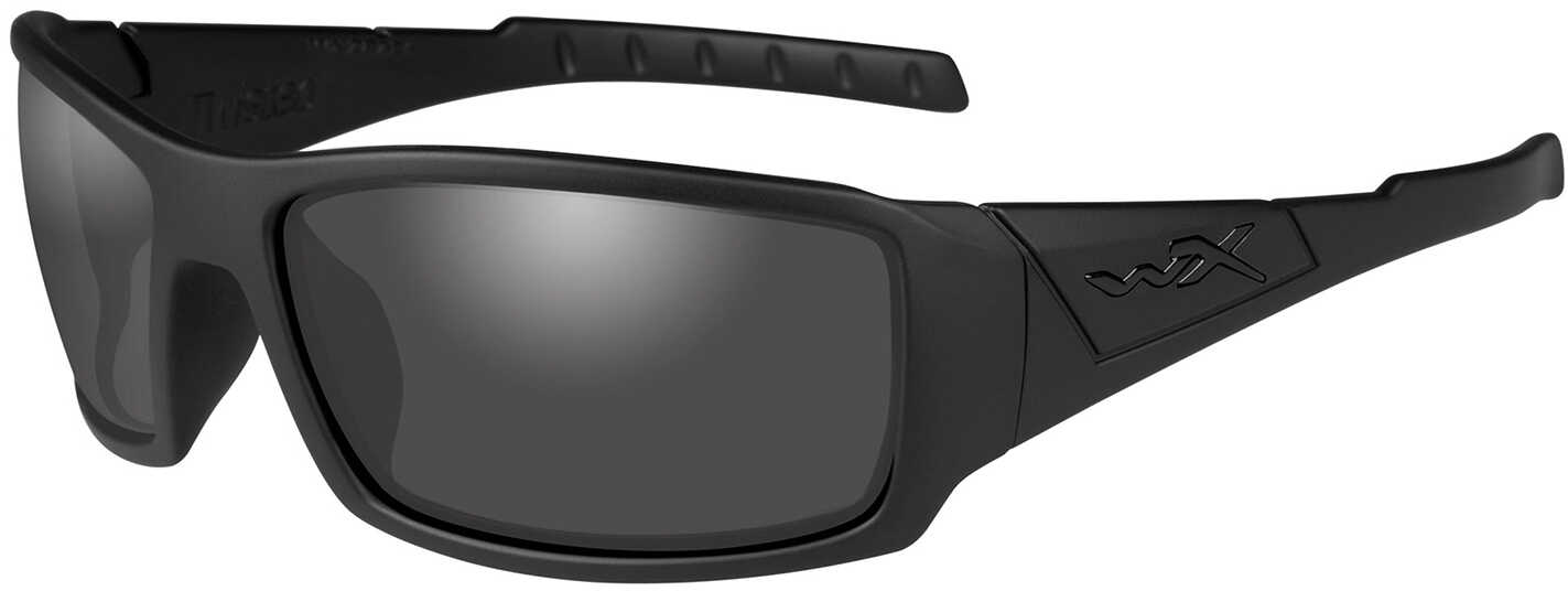 Wiley X Twisted Black Ops Polarized Sunglasses - Smoke Grey Lens Matte Frame