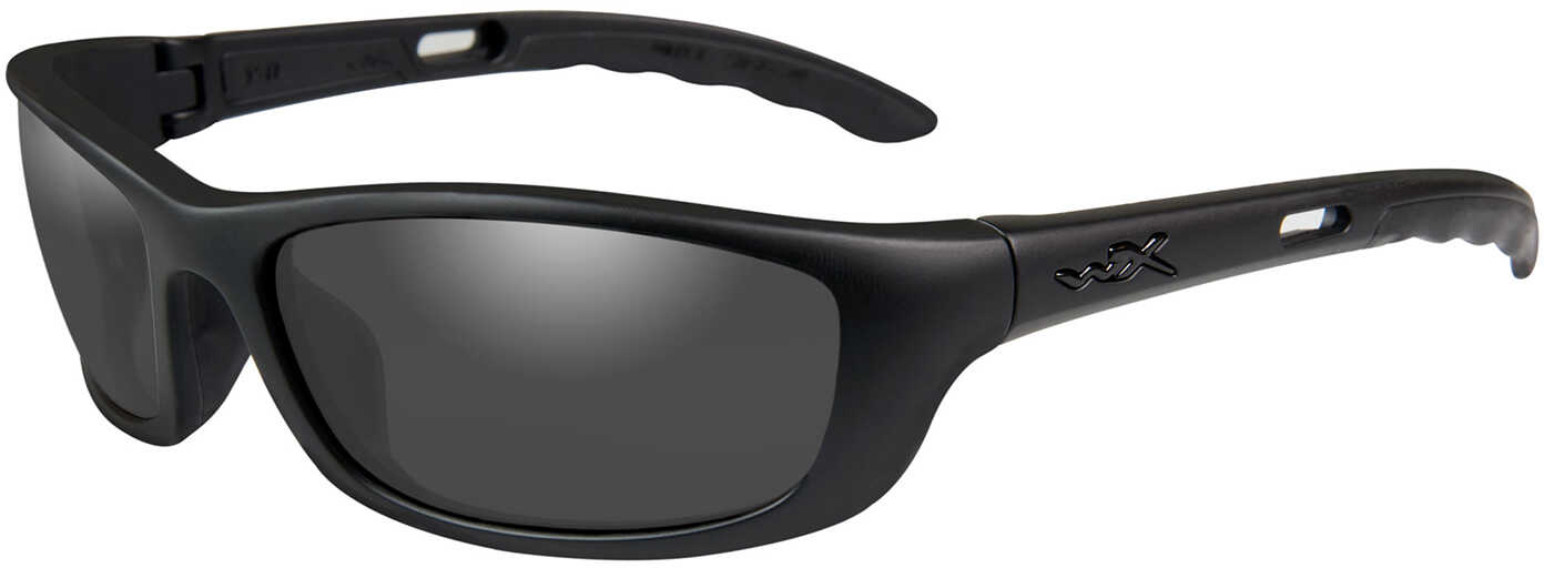 Wiley X P-17 Black Ops Sunglasses - Smoke Grey Lens Matte Frame