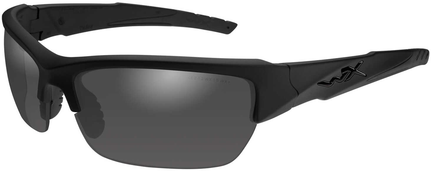 Wiley X Valor Black Ops Polarized Sunglasses - Smoke Grey Lens Matte Frame