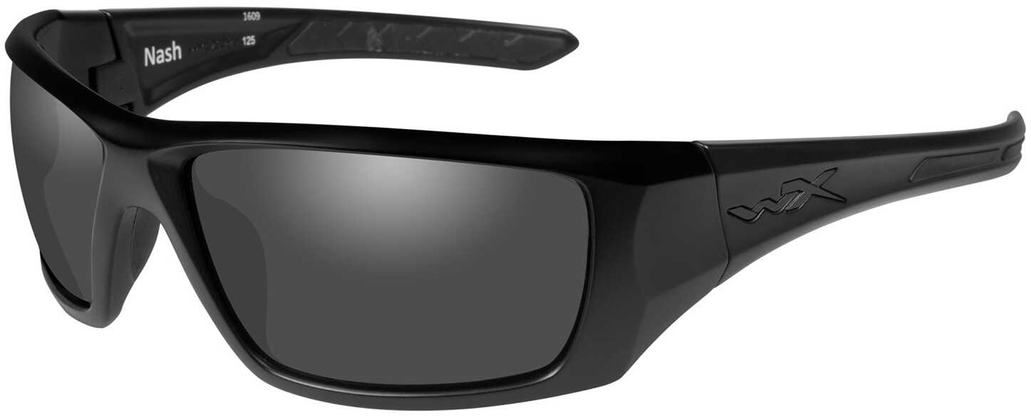 Wiley X Nash Sunglasses - Polarized Smoke Grey Lens Matte Black Frame Ops