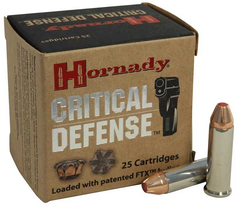 Hornady Critical Defense 38 Special +P 110 Grain Flex Tip eXpanding Ammo 25 Round Box