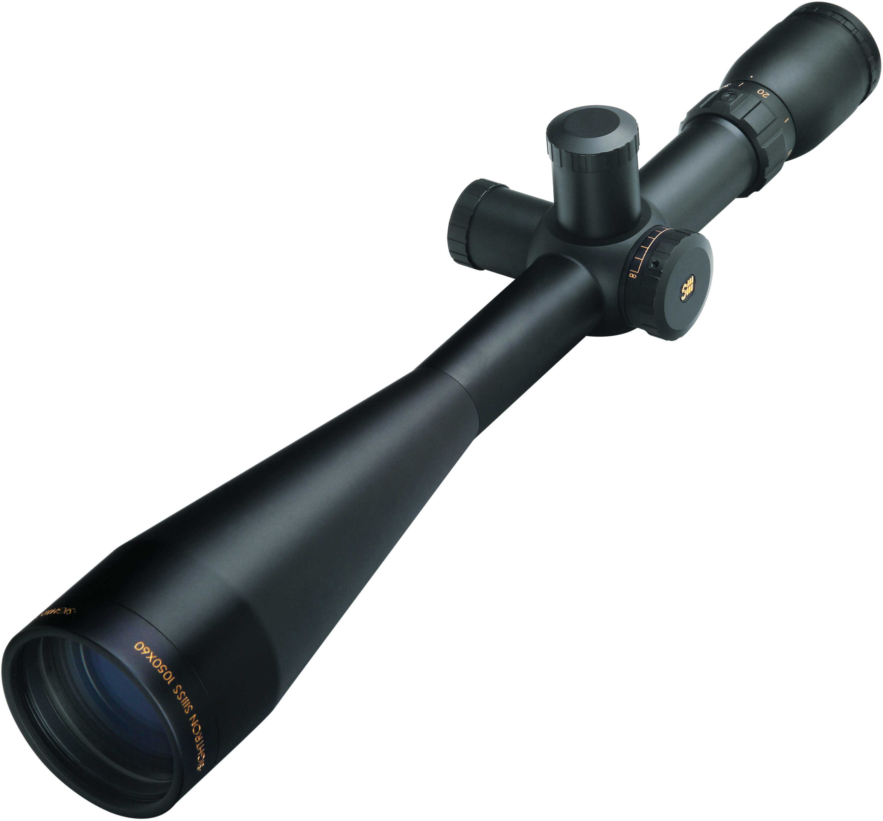Sightron SIIISS LR Rifle Scope 10-50X60mm 30mm Tube .1 MOA Target Dot Reticle 1/10 MOA Adjustments Second Focal Plane Bl