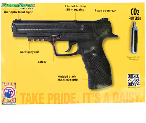 Daisy 415 Pistol Kit w/Glasses Targets BB CO2