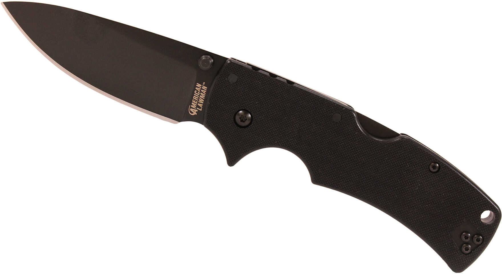 Cold Steel American Lawman Knife Black G-10 - 3-1/-img-1