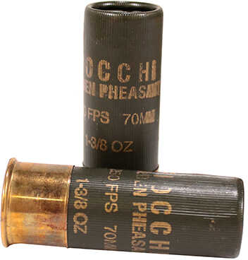 12 Gauge 2-3/4" Nickel-Plated Lead #4  1-3/8 oz 25 Rounds Fiocchi Shotgun Ammunition