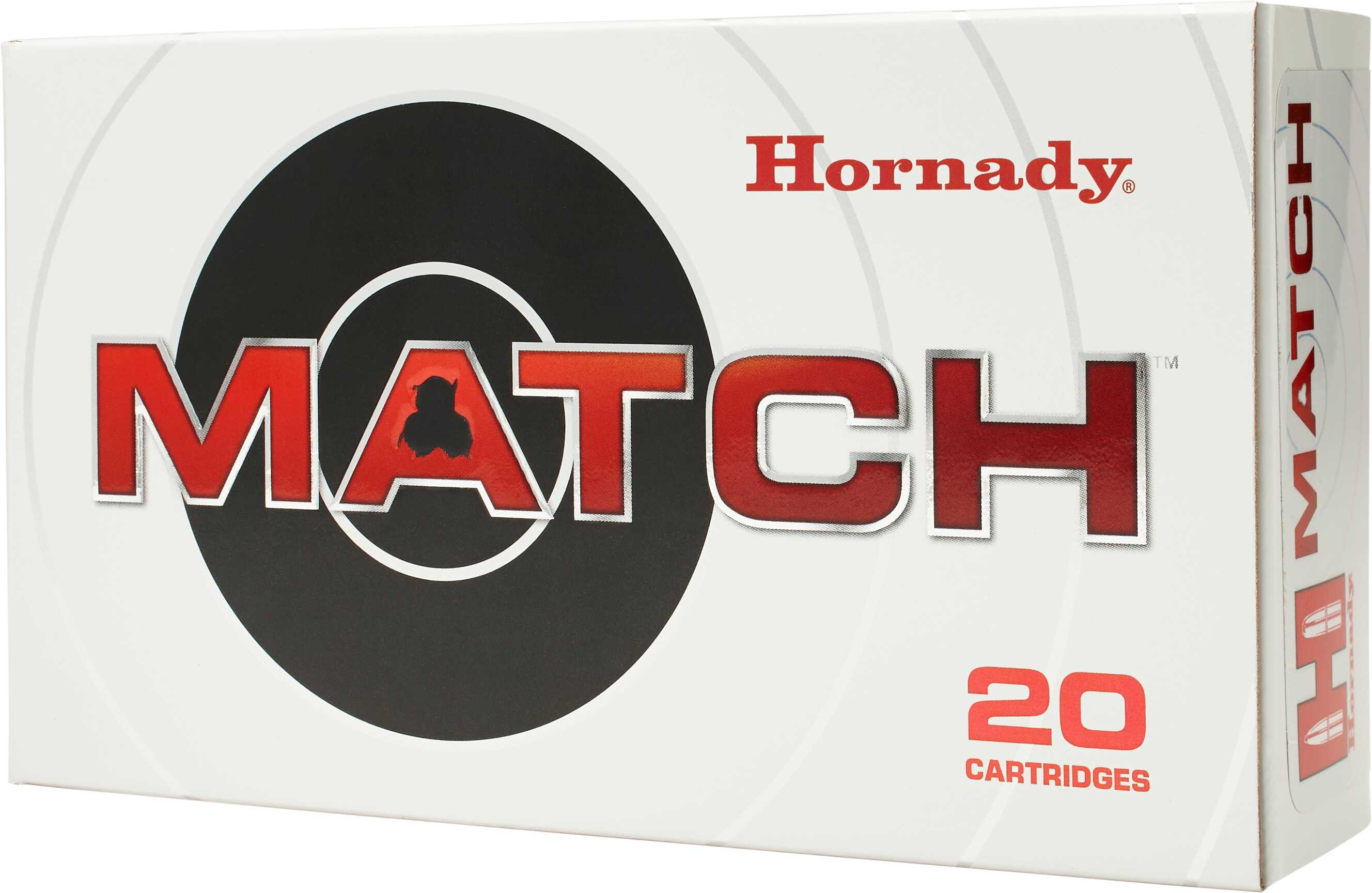 Hornady Match Rifle Ammo 308 Win 168 gr. Boat Tail Hollow Point 20 rd. Model: 8097