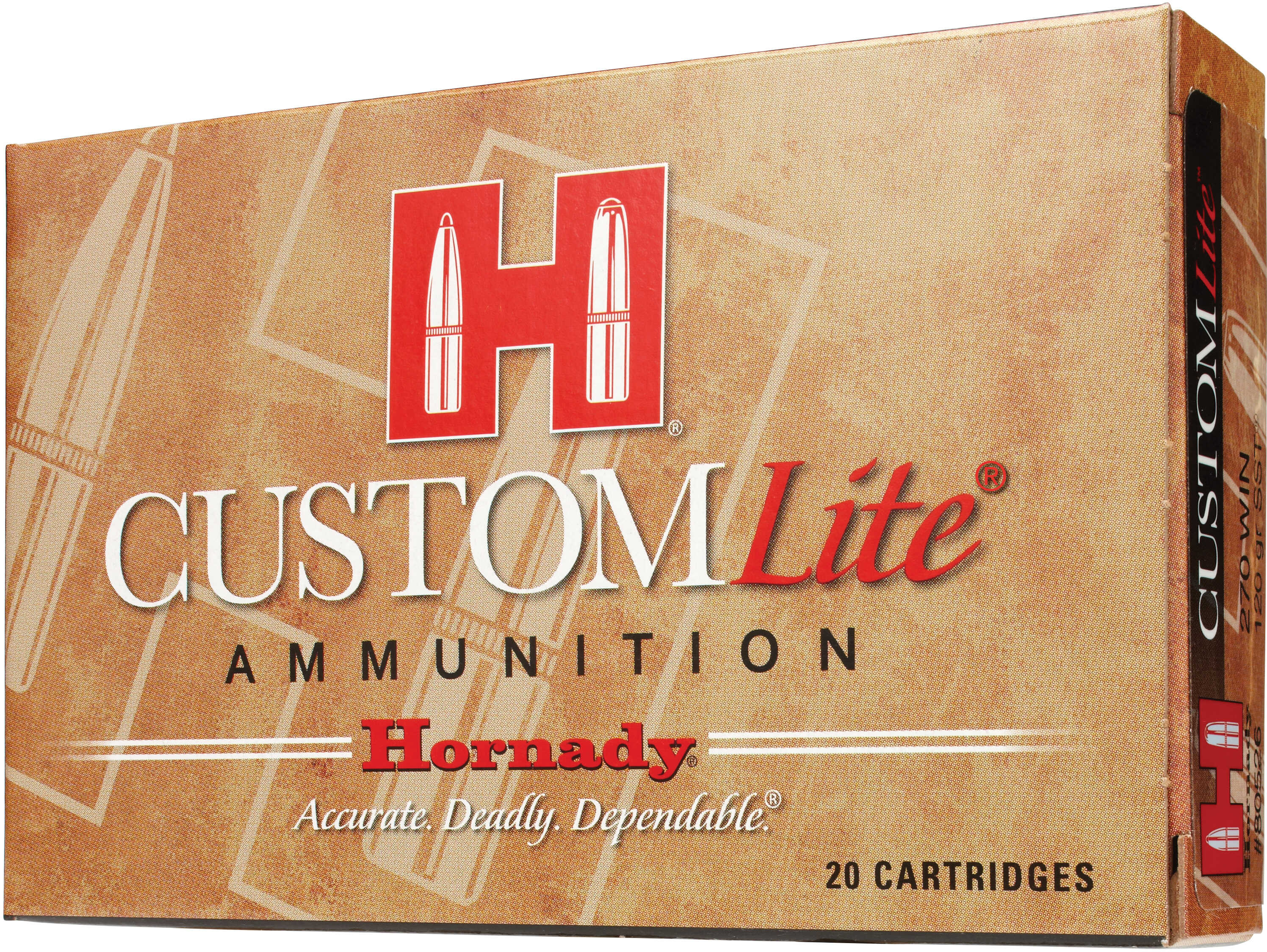 Hornady Custom Lite Rifle Ammunition .30-06 Springfield 125 Gr SST 20/Box