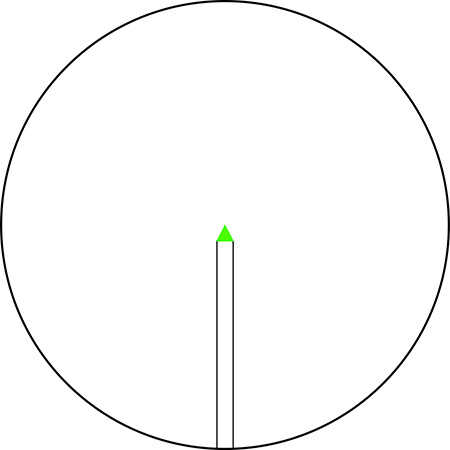 Trijicon Accupoint Scope With Return To Zero 3-18X 50mm Obj 30mm Tube Satin Black Finish Illuminated Green Triangle Pos