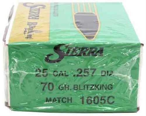Sierra 25 Caliber .257 Diameter 70 Grain Blitzking 500 Count