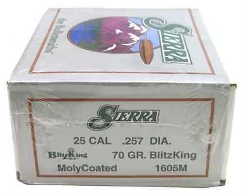 Sierra 1605M BlitzMoly .257 Caliber 70 Grains 500 Per Box