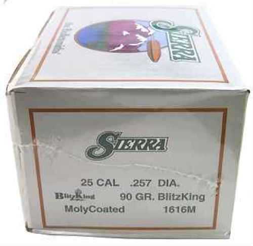 Sierra 1616M BlitzKing 25 Caliber .257 90 GR Spitzer Boat Tail (SBT) 500 Box