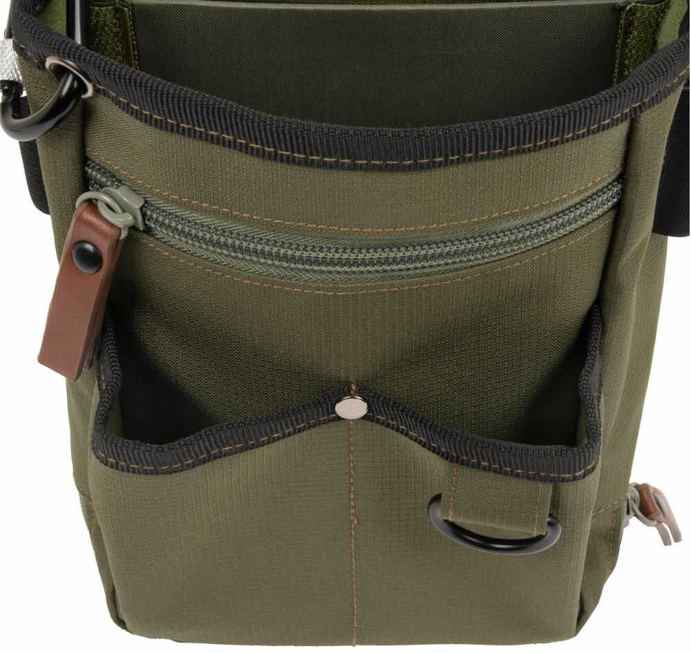 Triumph Double Compartment Shell Bag Green Ripstop-img-1
