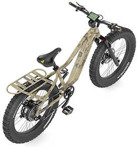 QuietKat Ranger Bike Veil Poseidon Camo Small Under 5'6"/Shimano 7-speed/1000 Watt Hub-Drive Motor