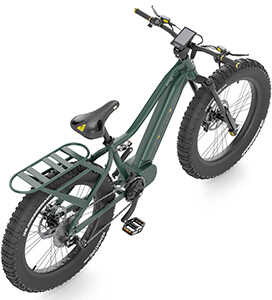 QuietKat Apex Bike Evergreen Large 6'+/SRAM 9-Speed/1000 Watt Mid-Drive Motor/Unrestricted Speed