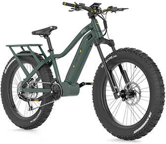 QuietKat Apex Bike Evergreen Small Under 5'6"/ SRAM 9-Speed/1000 Watt Mid-Drive Motor/Unrestricted Speed