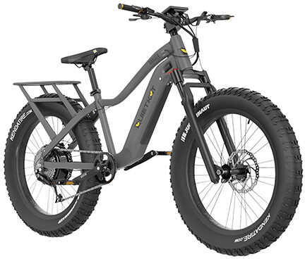 QuietKat Ranger Bike Charcoal Medium 5'6" To 6'/ Shimano 7-Speed/750 Watt Hub-Drive Motor