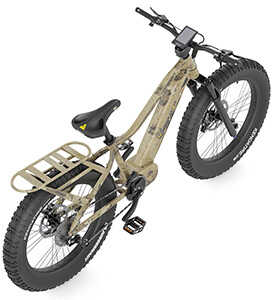 QuietKat Warrior Bike Veil Poseidon Dry Camo Medium 5'6" To 6'/SRAM 8 Speed/750 Watt Mid-Drive Motor/20