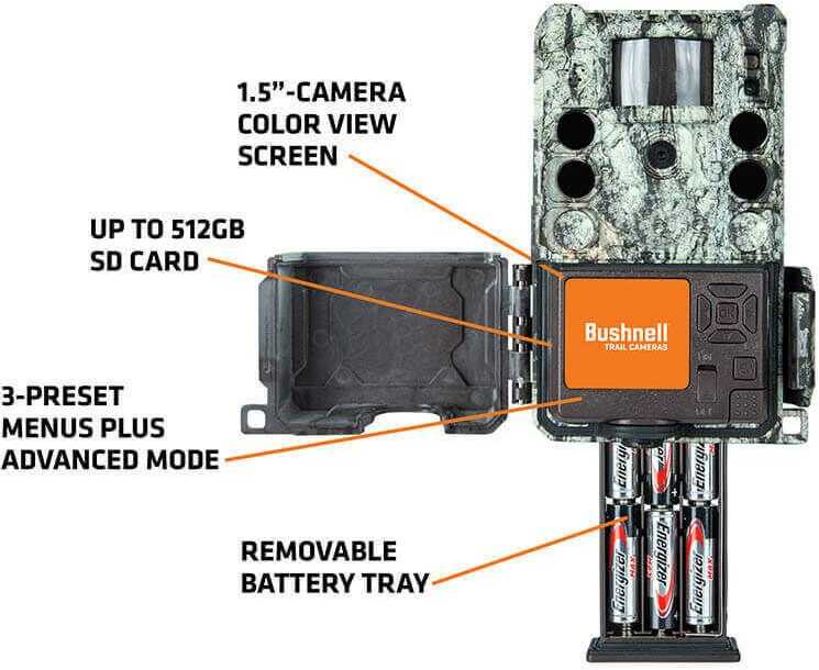 Bushnell 119949C Core Camo 1.50" Color Lcd Display 30MP Resolution 512 Gb Memory