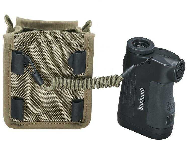 Bushnell BABLRFPCT Vault Modular Optics Protection System Laser Range Finder Pouch Tan Quiet Exterior With Lens Cleaning