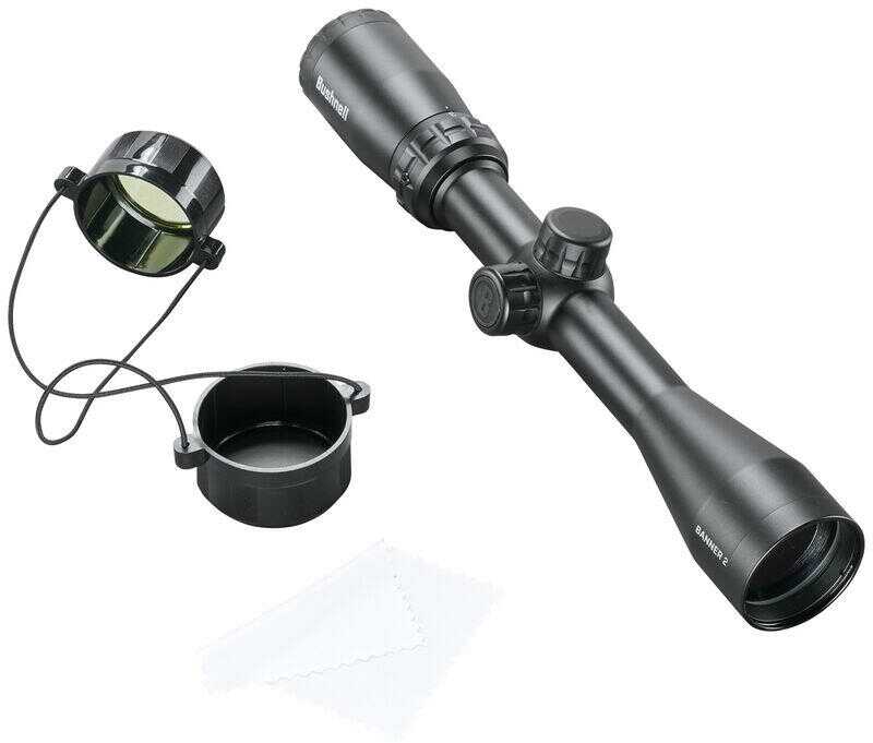 Bushnell Banner-2 Rifle Scope 3-9x40 1" SFP Doa Quick Ballistic Reticle Non Illum w Rings - Black