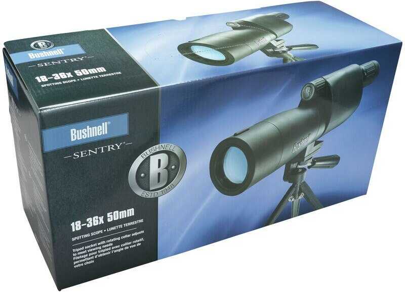 Bushnell 783618 Sentry 18-36X50mm Black Aluminum