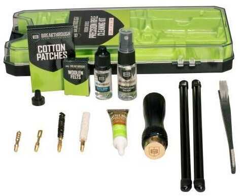 Breakthrough Clean Technologies Vision Series Cleaning Kit For .25 Cal/6.5MM Includes Rod Sections Hard Bristle