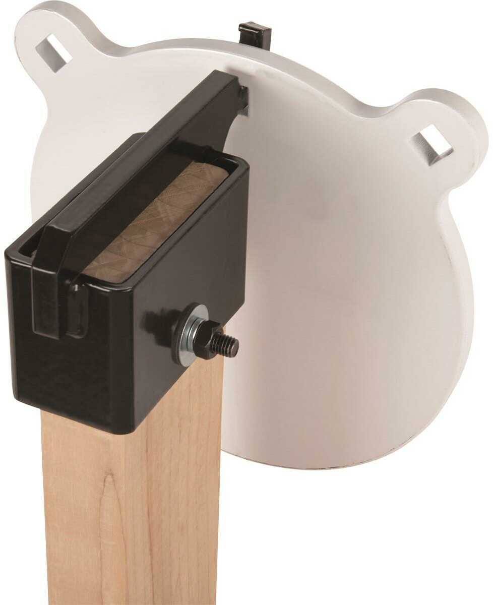 EZ-Aim 15514 Gong Hanger Black Powder Coated Steel With 3/8" Hook 5.50" Long & Is Compatible 2" X 4" Lumber
