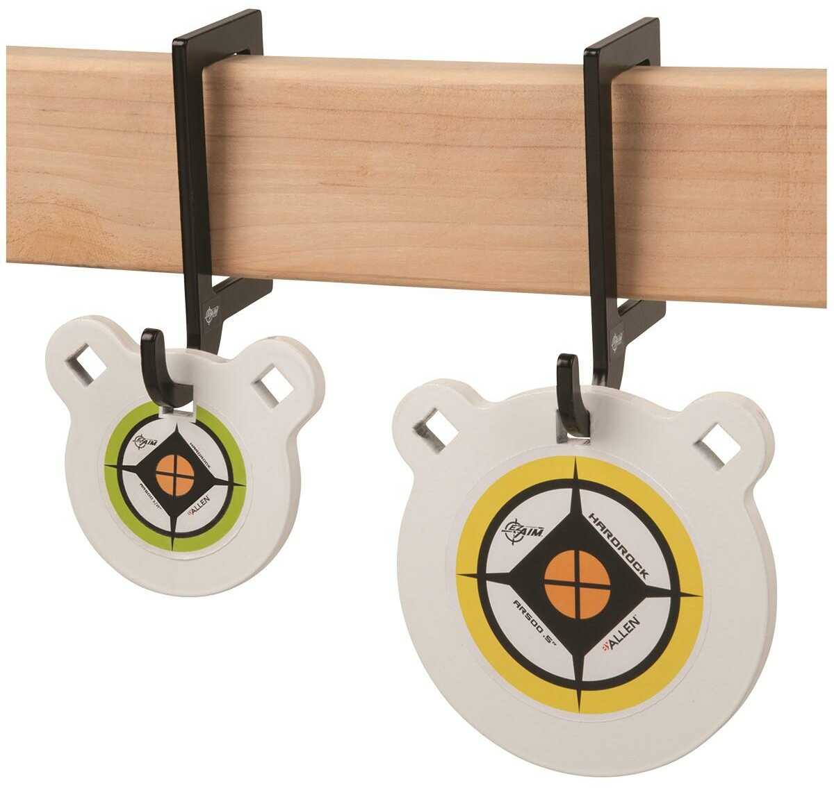 Ez-aim 15571 Target Hanging Hook Horizontal Black Powder Coated Steel 6" Long 2 Hooks