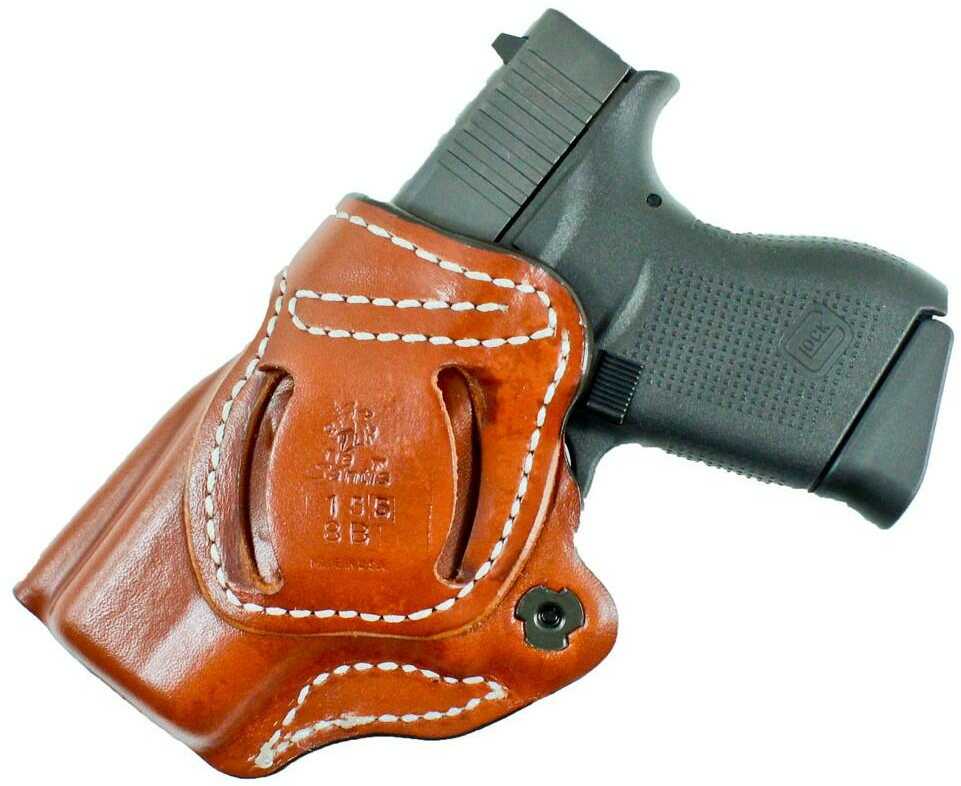 DESANTIS Criss-Cross Holster OWB RH Leather Sig P238 Tan