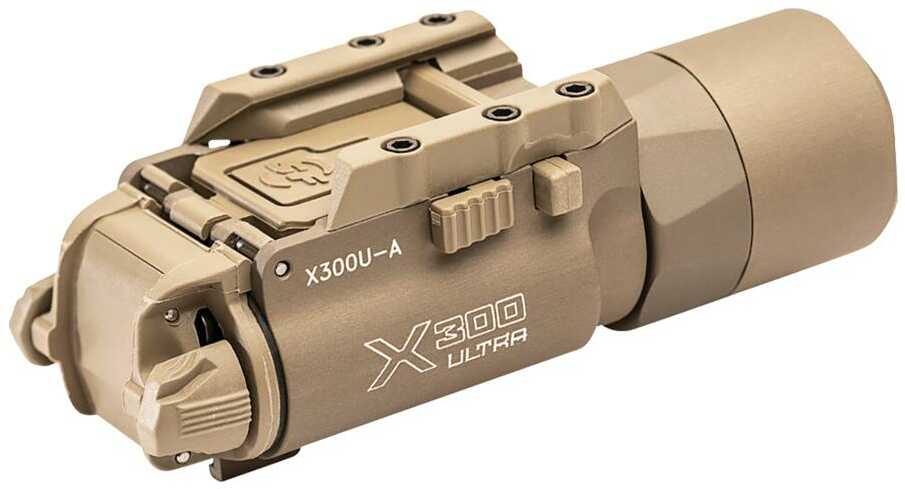 Surefire X300 Ultra Weaponlight White LED 600 Lumens Fits Picatinny and Universal For Pistols Tan Finish 2x CR123 Batter