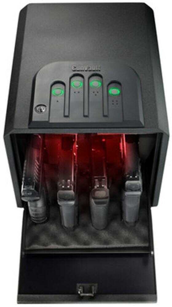Gunvault GV205019 MiniVault 2050 Safe Mechanical Illuminated Keypad/Key 16 Gauge Steel Black 8.125" X 10.125" 14"