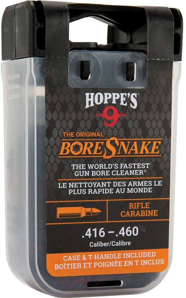 Hoppes No. 9 Boresnake Snake Den .416/.44/.45/.460 Caliber Rifle Length Pull Thru Cleaning Rope with Bronze Brush