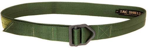 TACSHIELD (Military Prod) Tactical Riggers Belt 30"-34" Double Wall Webbing OD Green Small 1.75" Wide