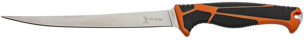 Master Cutlery Elk Ridge Trek Fixed Knife 7" Fillet Blade Orange And Black