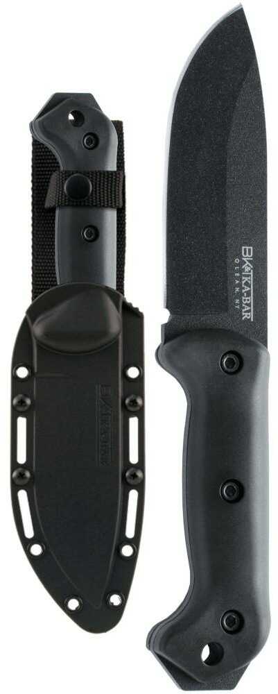 Ka-Bar Becker Companion Fixed Knife 5-1/4" Drop Point Blade Black