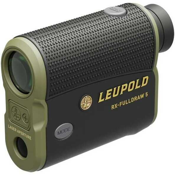 Leupold 182444 Rx FullDraw 5 Black/Green 6X 22mm 1200 yds Max Distance OLED Display
