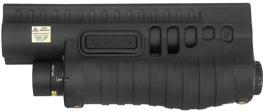 Nightstick Shotgun Forend Light With Green Laser Black For Mossberg 500/590/590A1/Shockwave 1200 Lumens