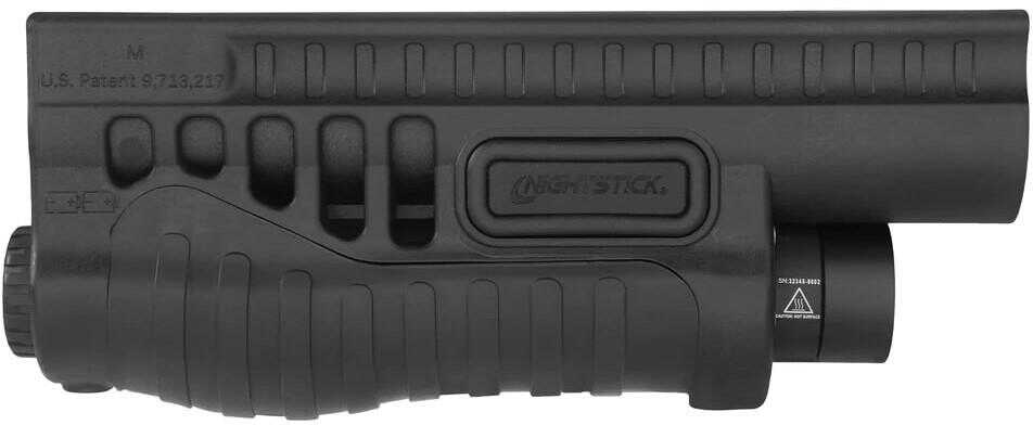 Nightstick Shotgun Forend Light With Green Laser Black For Mossberg 500/590/590A1/Shockwave 1200 Lumens